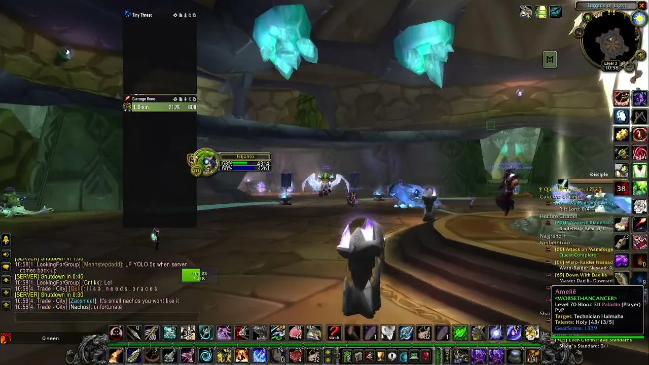 Jugando WOW TBC Reino Nighslayer Alianza