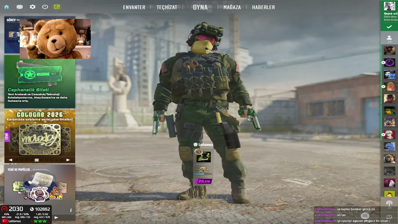 🔥 LATISSMUS LIVE | Faceit 10 | Türkçe 🇹🇷 | !sens  !crosshair | Hoş Geldiniz 💚