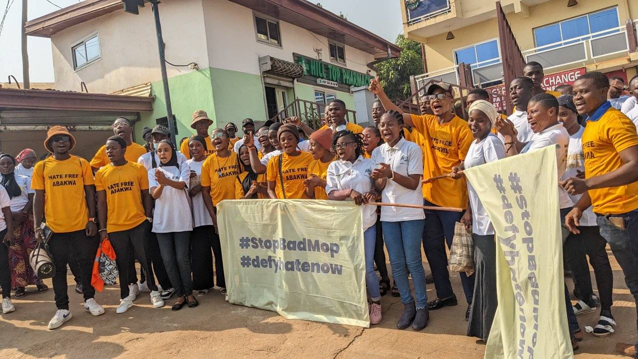StopBadMop campaign in Bamenda