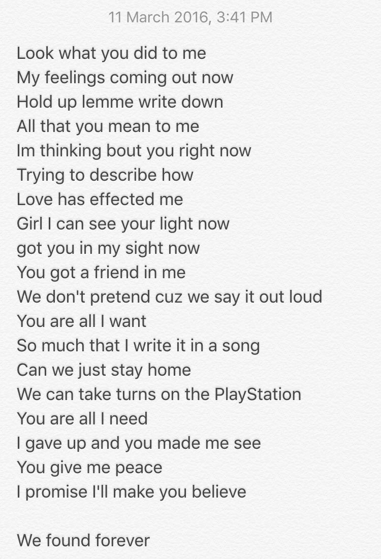 New song for you :) #Forever 