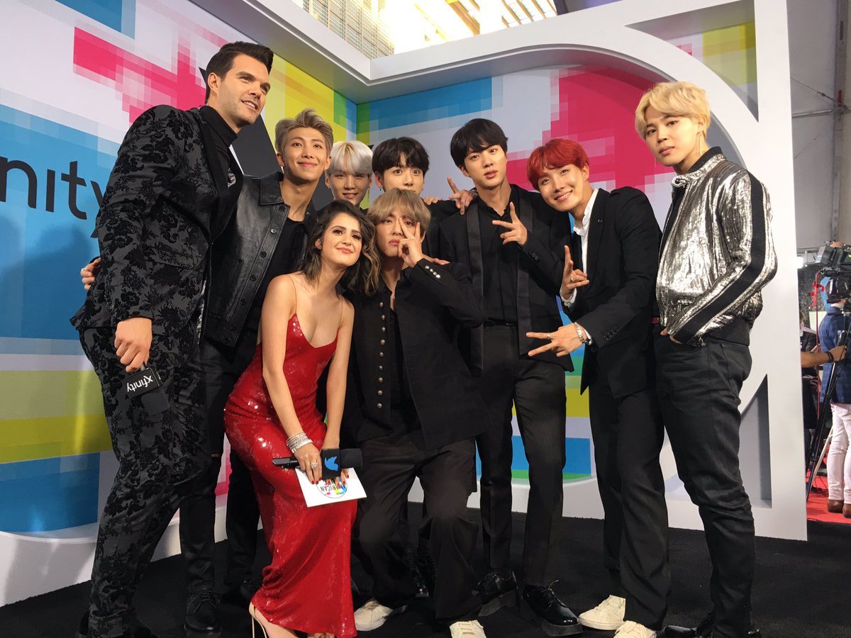 Okay imma post more tomorrow, but I gotta say, im so flipping proud of @BTS_twt tonight at the #AMAs you guys literally rocked it so much 😭😭😭 @AJGibson 