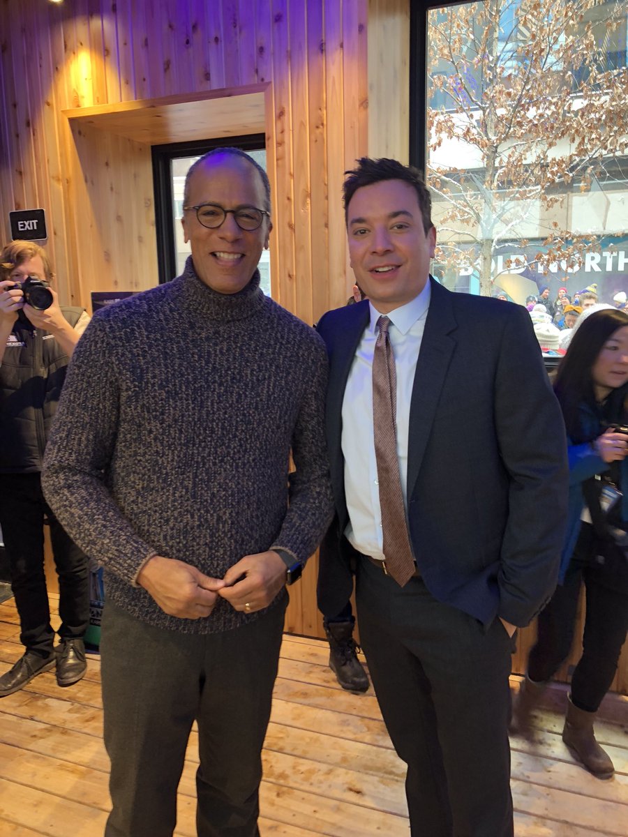 Look who I just ran in to in Minneapolis... @jimmyfallon hanging out in @kare11 warming tent. #SuperBowl2018 