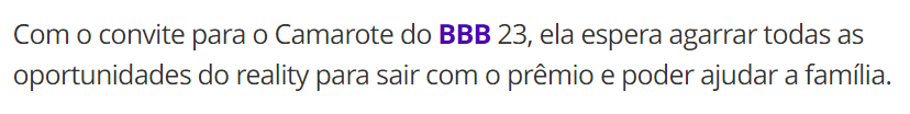 7M de seguidores, 200k por mês no Onlyfans, jogadora do Osasco e da Seleção Brasileira de vôlei, e fala que quer o prêmio pra ajudar a familia.

É brincadeira uma coisa dessas... 