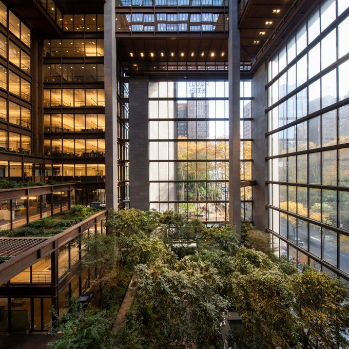 the ford foundation is the single greatest office building in america. 