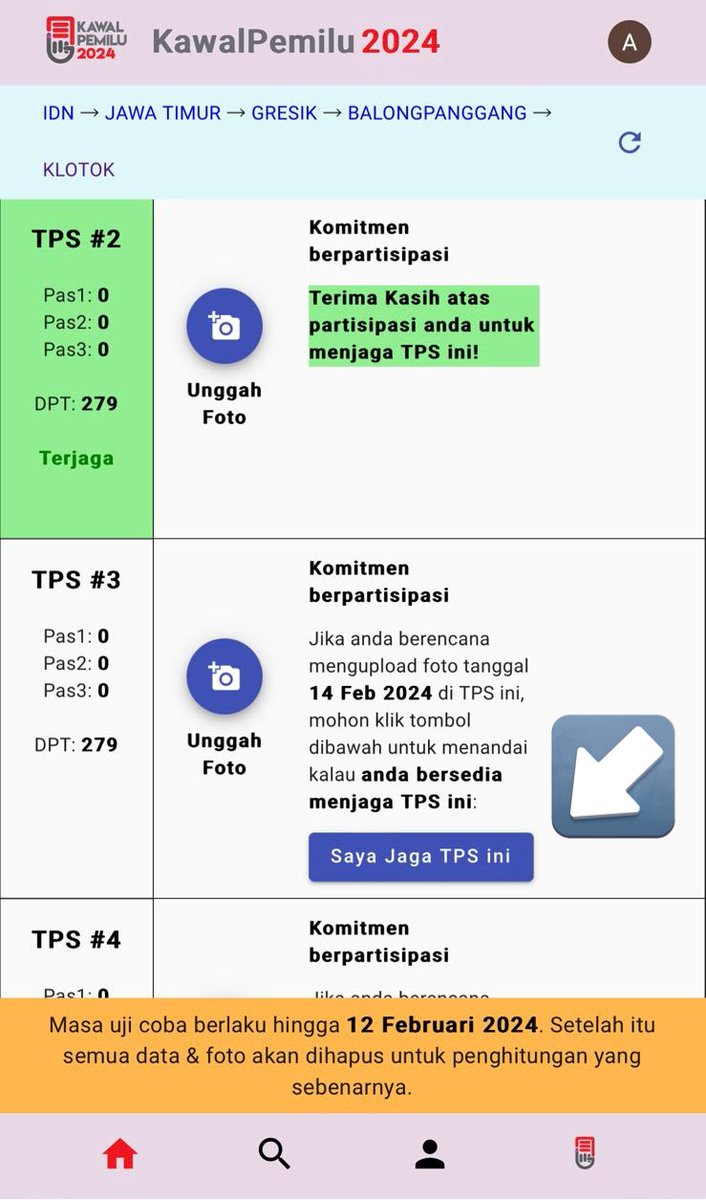 Ayo bantu kawal hasil Pilpres di 820.161 TPS se-Indonesia* 🔥🔥🔥

Tandai TPS yang kamu nanti bisa foto &amp; upload angka hasil Pilpresnya di https://t.co/dTC6WM2Bxu 

1) Login akun google
2) Cari TPS mu, nama desa/kel
3) Klik “Saya Jaga TPS ini”

*TPS Luar Negeri segera menyusul ya 