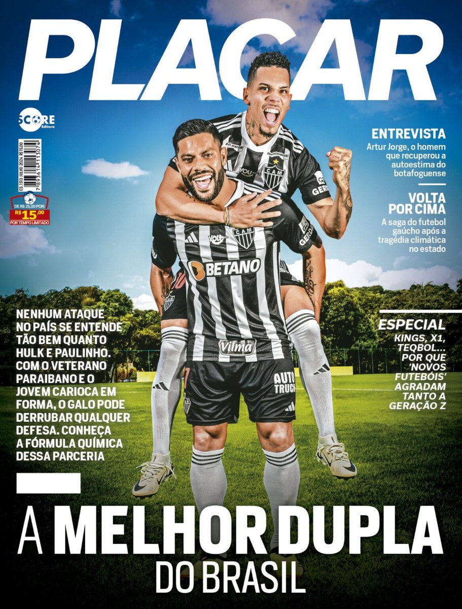 SAIU A PLACAR DE JULHO 📢

Edição do mês tem Hulk e Paulinho, a afinadíssima dupla do @Atletico, em destaque

Confira outras atrações e garanta a sua
https://t.co/CzXbMS0aoG 