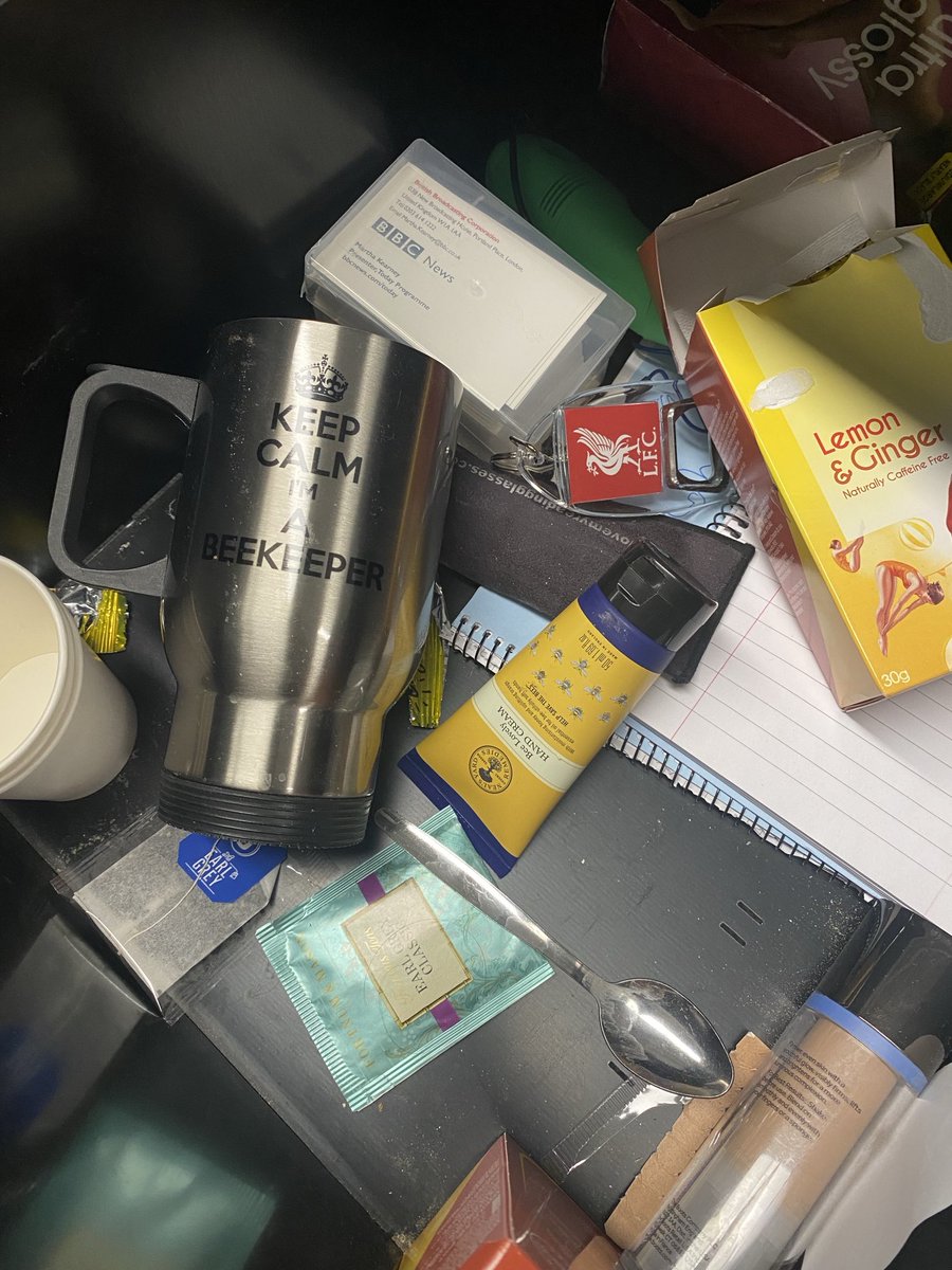 Clearing out my desk in preparation for tomorrow #lastday #bbcR4Today 