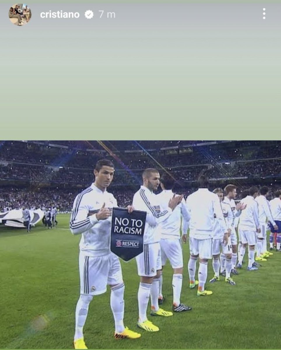 🔙Cristiano Ronaldo on Instagram. 