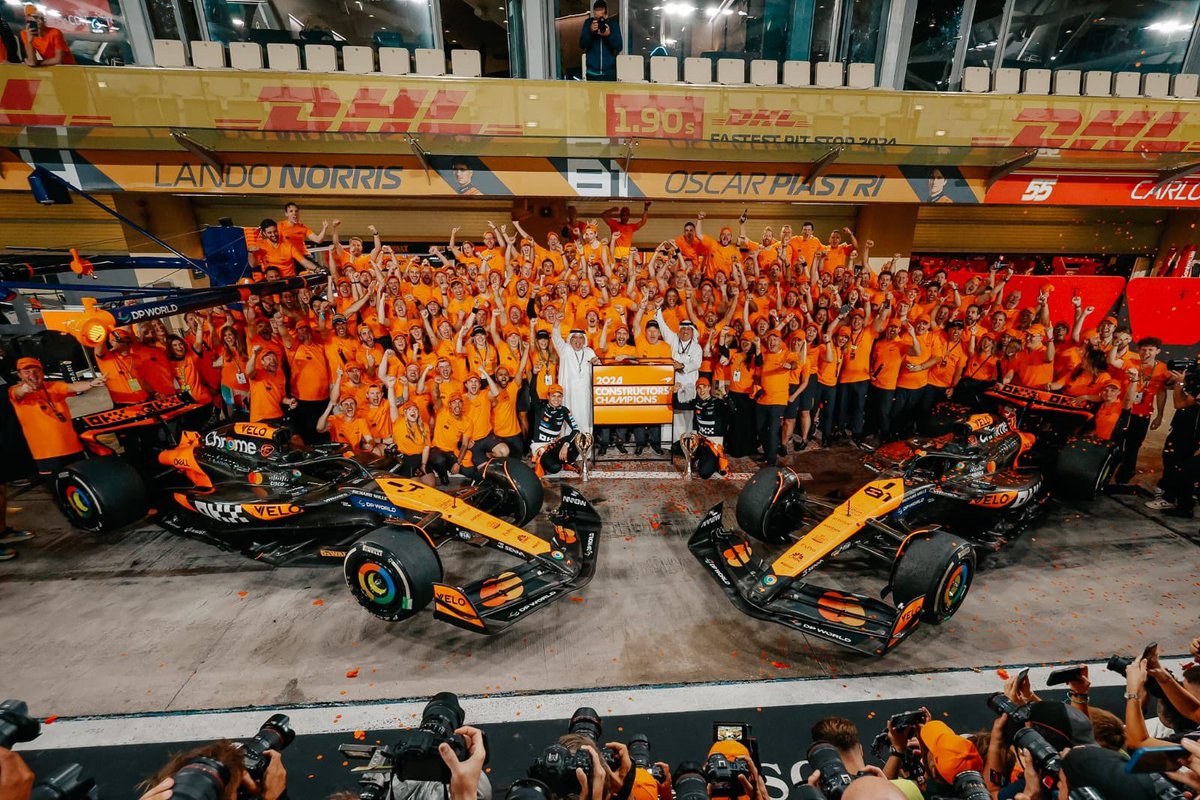 WE'VE DONE IT! 2024 CONSTRUCTORS' CHAMPIONS!!! 

What an incredible TEAM achievement!

This one's for Mansour. 
This one’s for Gil.
And this one is for everyone that has supported us. Our great partners, our awesome team members and their families, and the millions of amazing 