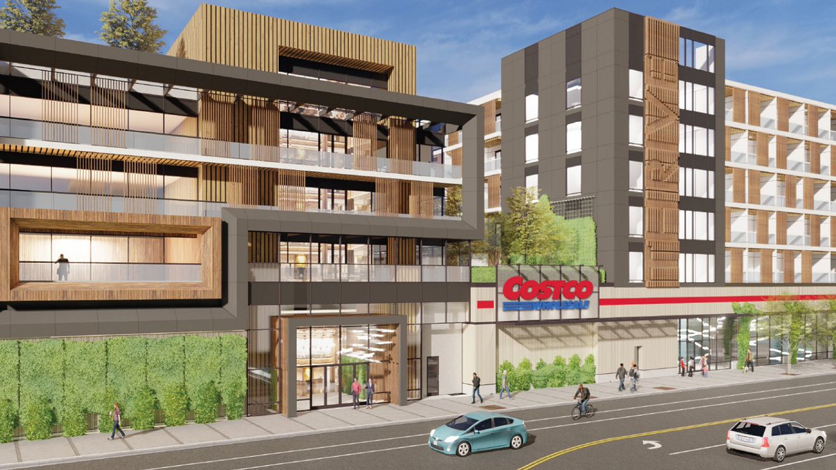 Costco is building apartments above its stores to address the affordable housing crisis, starting early this year. 

Walking downstairs and getting a $1.50 hot dog gives new meaning to “affordable walkability.”

It includes free membership, a rooftop pool, fitness area, gardens/ 
