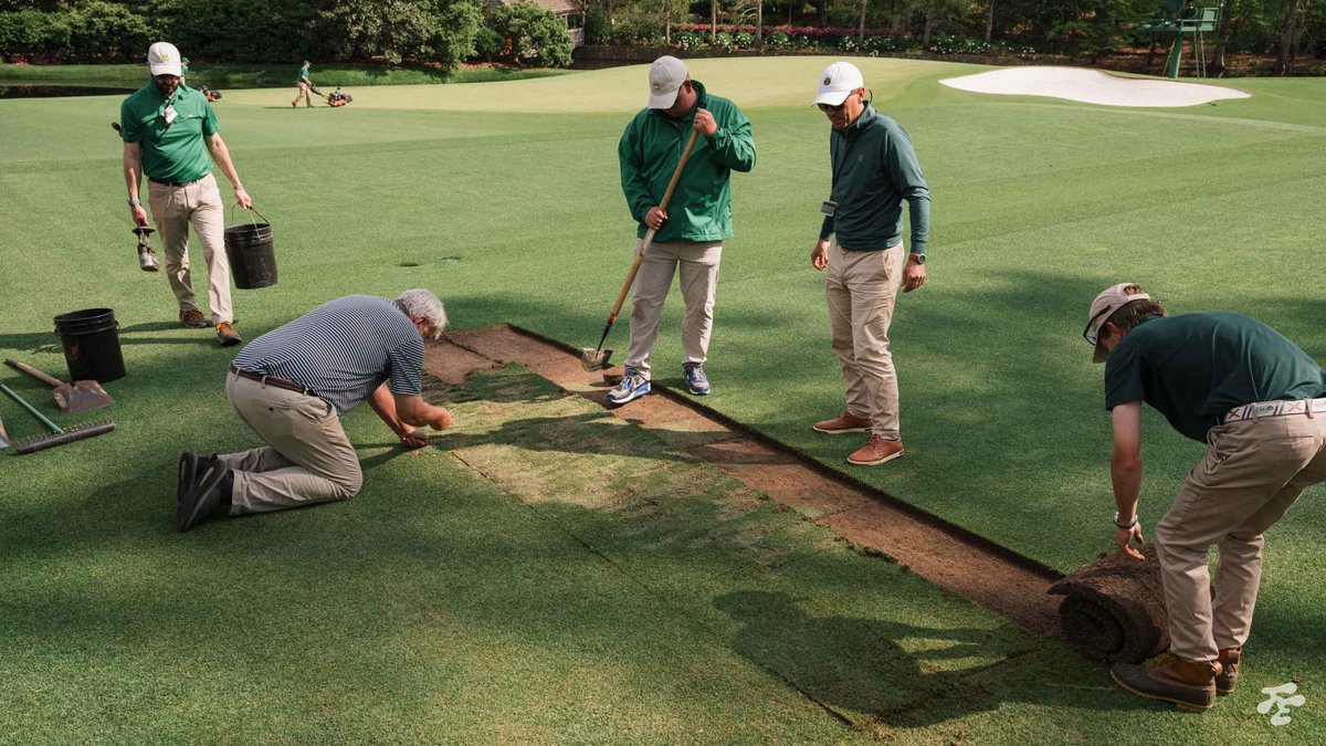 Augusta National’s agronomic practices spare no expense.

Yesterday, our photographer Cameron Hurdus captured how the ANGC team replaced a section of the 12th tee, a one-of-a-kind maintenance practice. 