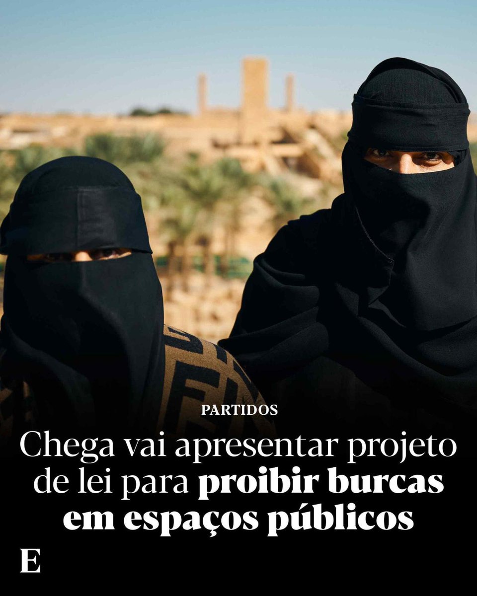 O Chega vai apresentar um projeto de lei para proibir uso de burcas, roupas habitualmente usadas por pessoas muçulmanas, e outras roupas que ocultem o rosto, argumentando que a proposta se centra em questões de segurança, laicidade e igualdade

Leia mais: https://t.co/yCSsLYW8fI 