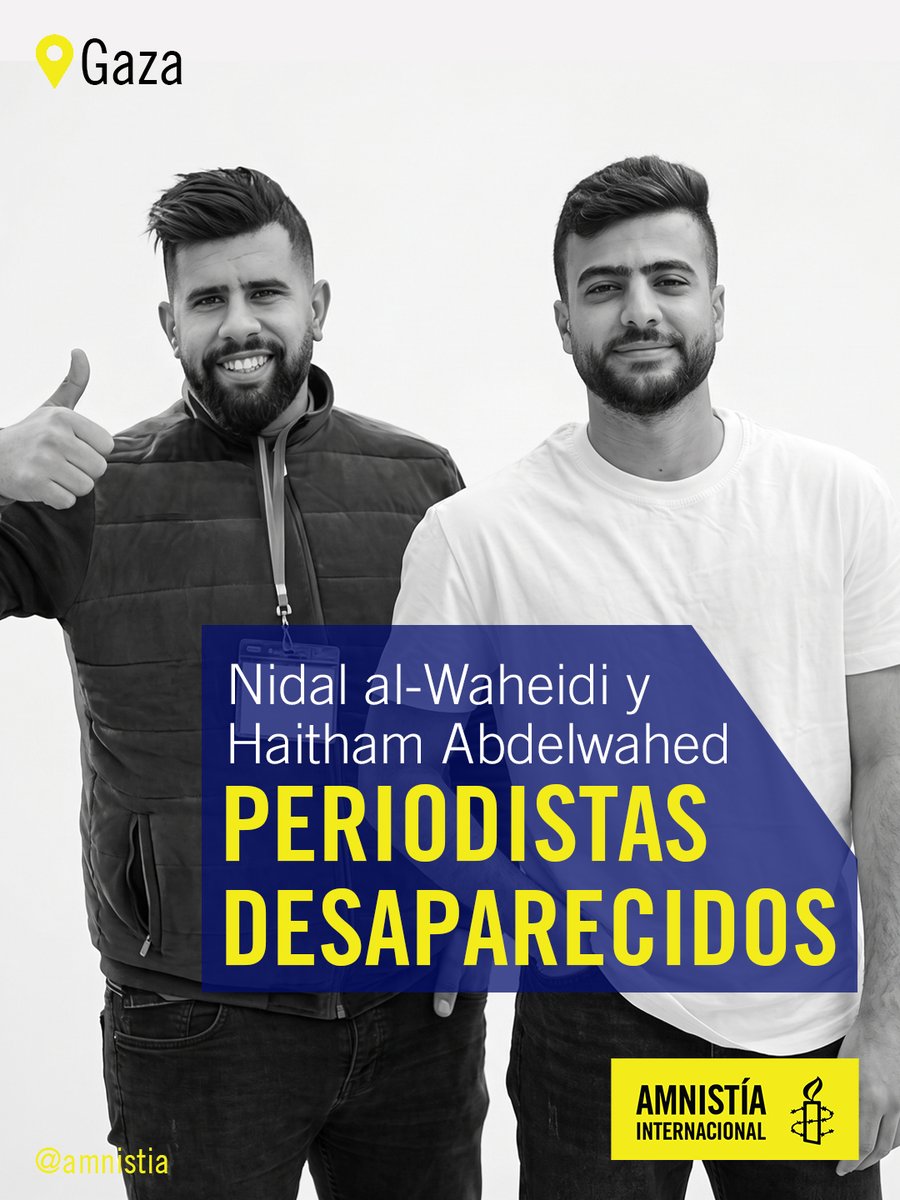 Nidal al Waheidi y Haitham Abdelwahed llevan años desaparecidos tras ser detenidos por fuerzas israelíes mientras cubrían la noticia en Gaza

Sin paradero conocido. Sin acceso a abogados. Sin confirmación de vida

La desaparición forzada de periodistas busca silenciar la 