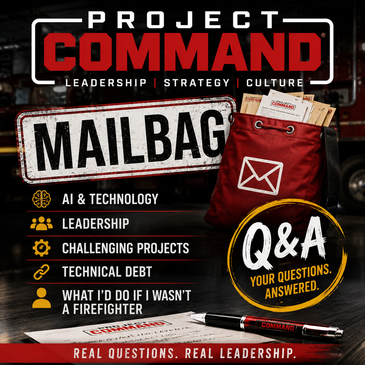 Project Command Mailbag: AI, Leadership, Technical Debt, and Challenging Projects