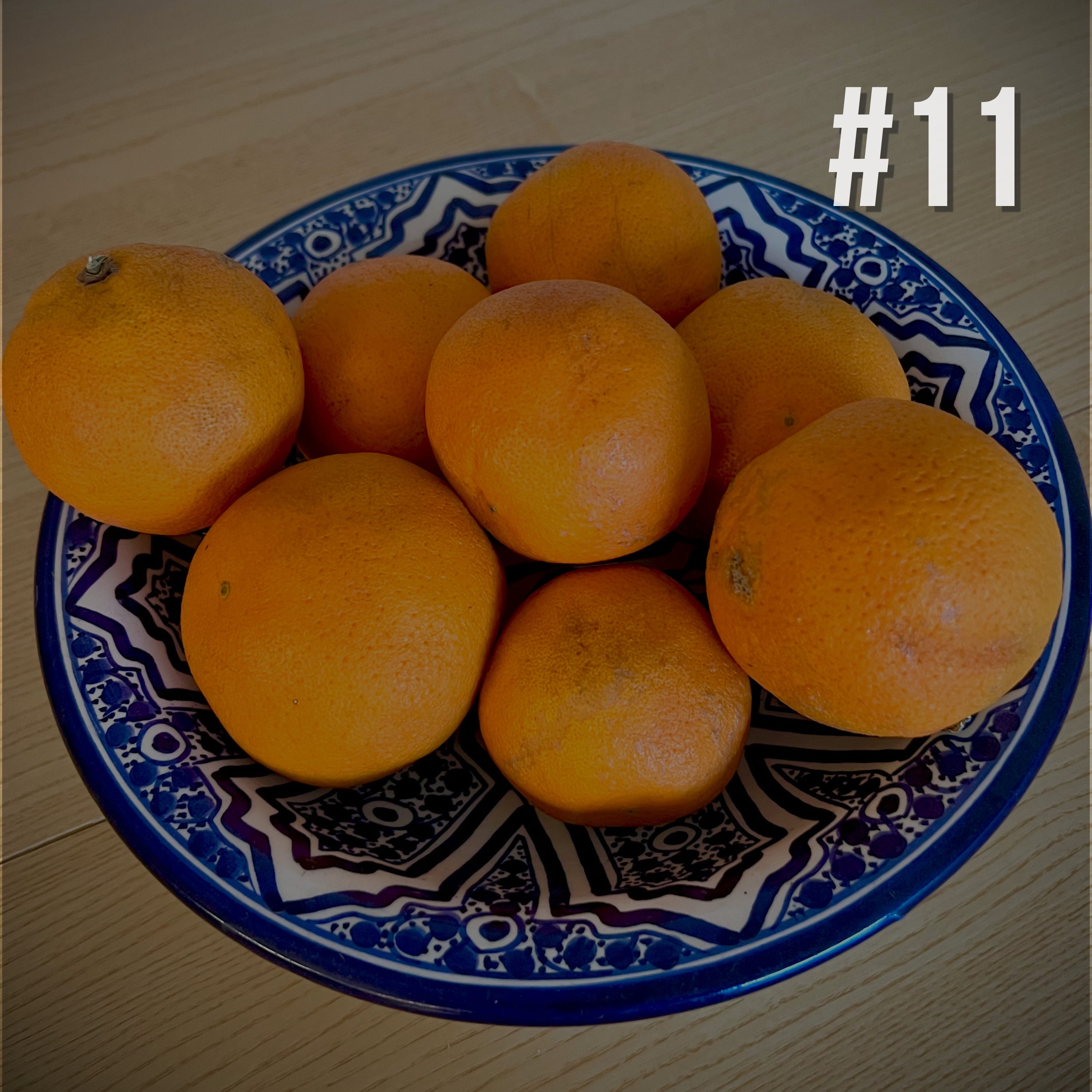 Le trajet de l'orange