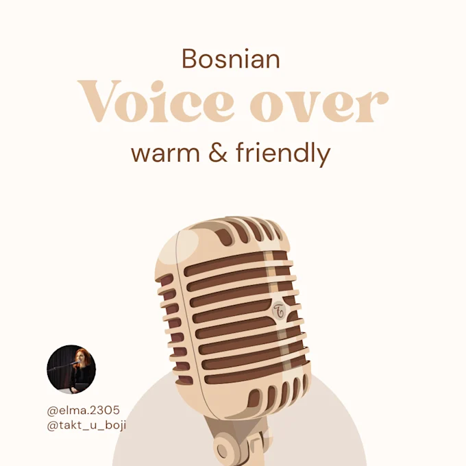 Topao i prijateljski  voice over