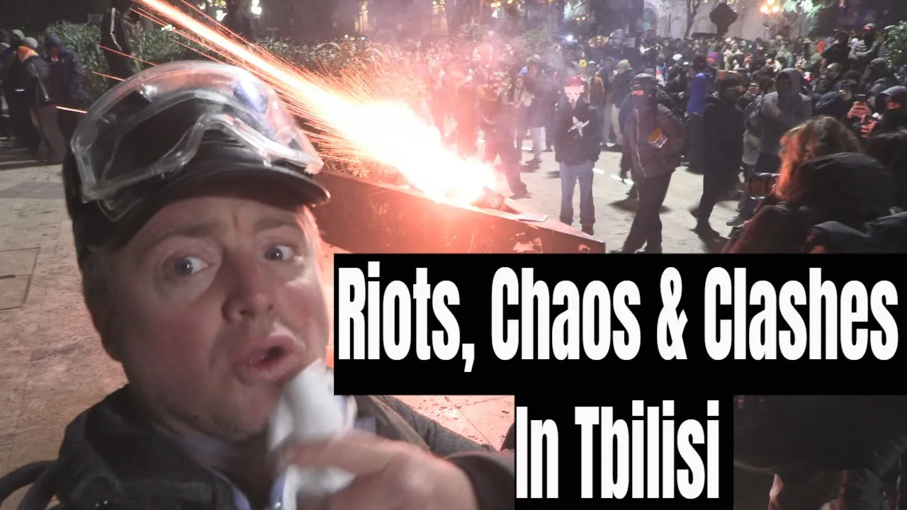 Intense Violent Riots, Unrest & Chaos Erupt In Tbilisi Georgia AGAIN